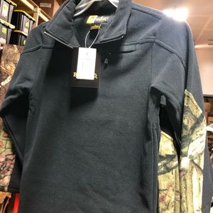 Browning Buckmark Black Camo 3/4 Zip Pullover